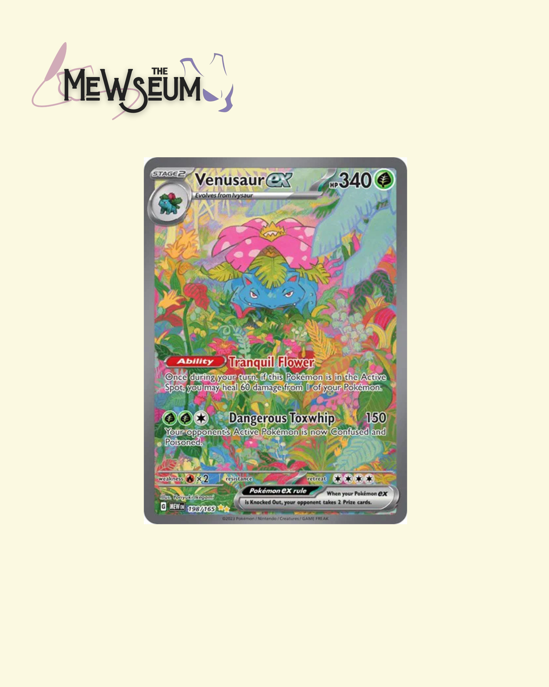 Venusaur ex - 198/165 - SV: Scarlet & Violet 151 (MEW)