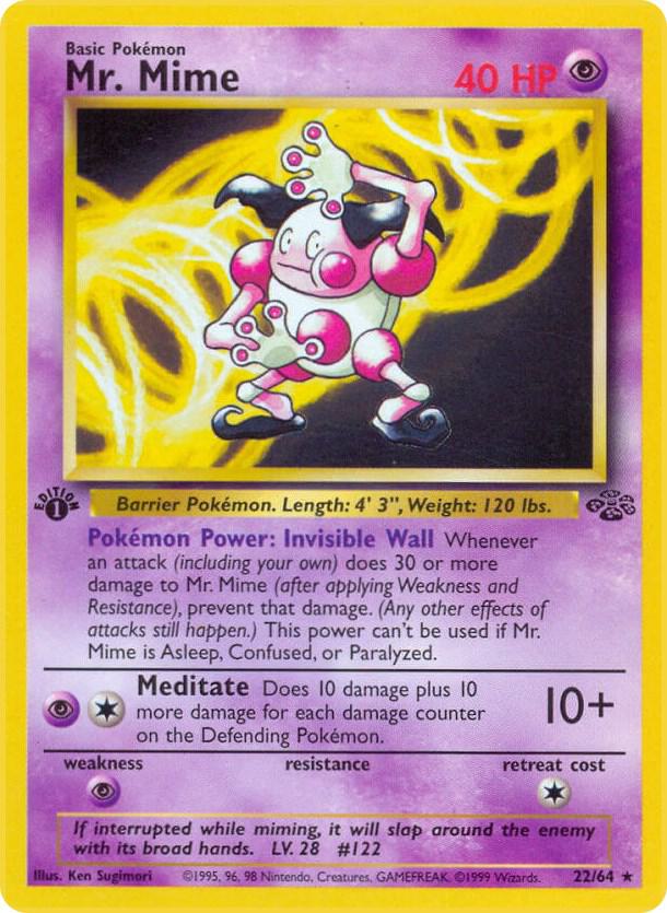 Mr. Mime #22/64 - Jungle - Near Mint