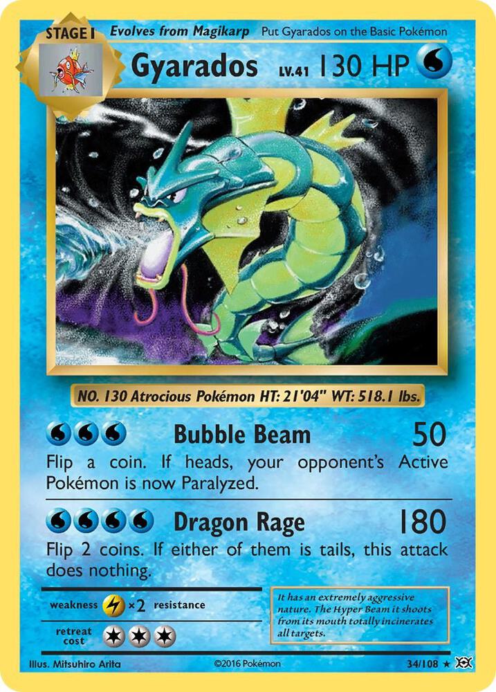 Gyarados #34/108 - XY - Evolutions - Near Mint