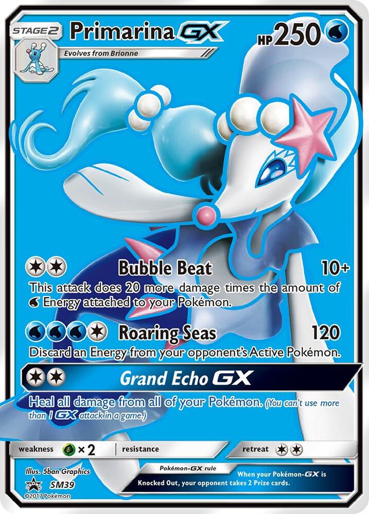 Primarina GX #SM39 - SM Promos - Near Mint