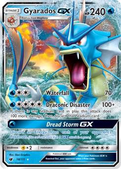 Gyarados GX #18/111 - SM - Crimson Invasion - Near Mint