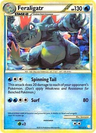 Feraligatr (Cracked Ice Holo) #020/123 - Deck Exclusives - Near Mint