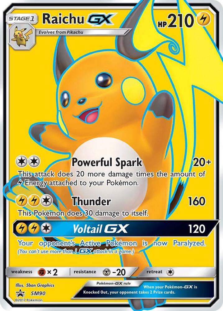 Raichu GX #SM90 - SM Promos - Near Mint
