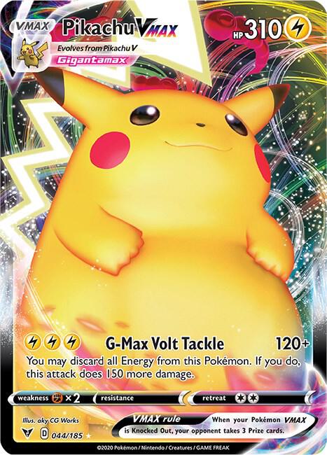 Pikachu VMAX #044/185 - SWSH04: Vivid Voltage - Near Mint
