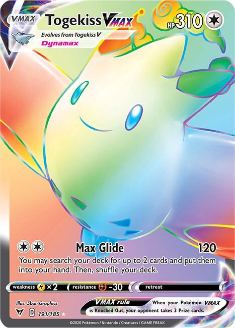 Togekiss VMAX (Secret) #191/185 - SWSH04: Vivid Voltage - Near Mint