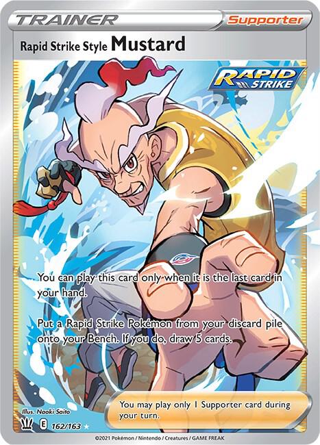Rapid Strike Style Mustard (Full Art) #162/163 - SWSH05: Battle Styles - Near Mint