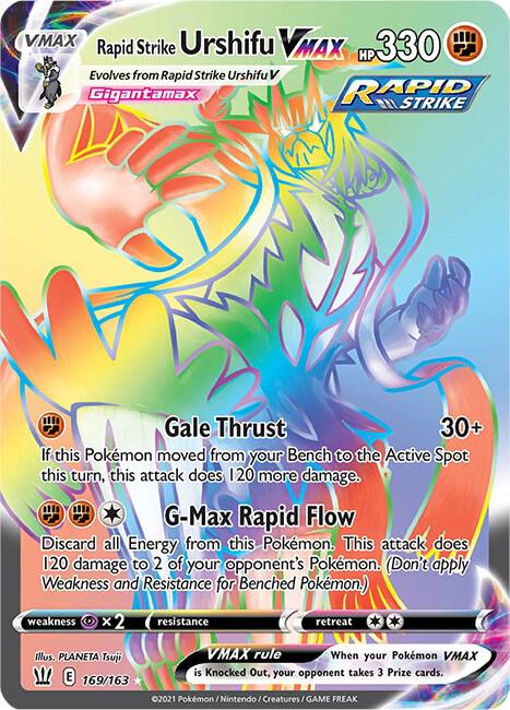 Rapid Strike Urshifu VMAX (Secret) #169/163 - SWSH05: Battle Styles - Near Mint