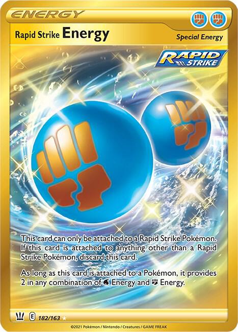 Rapid Strike Energy (Secret) #182/163 - SWSH05: Battle Styles - Near Mint