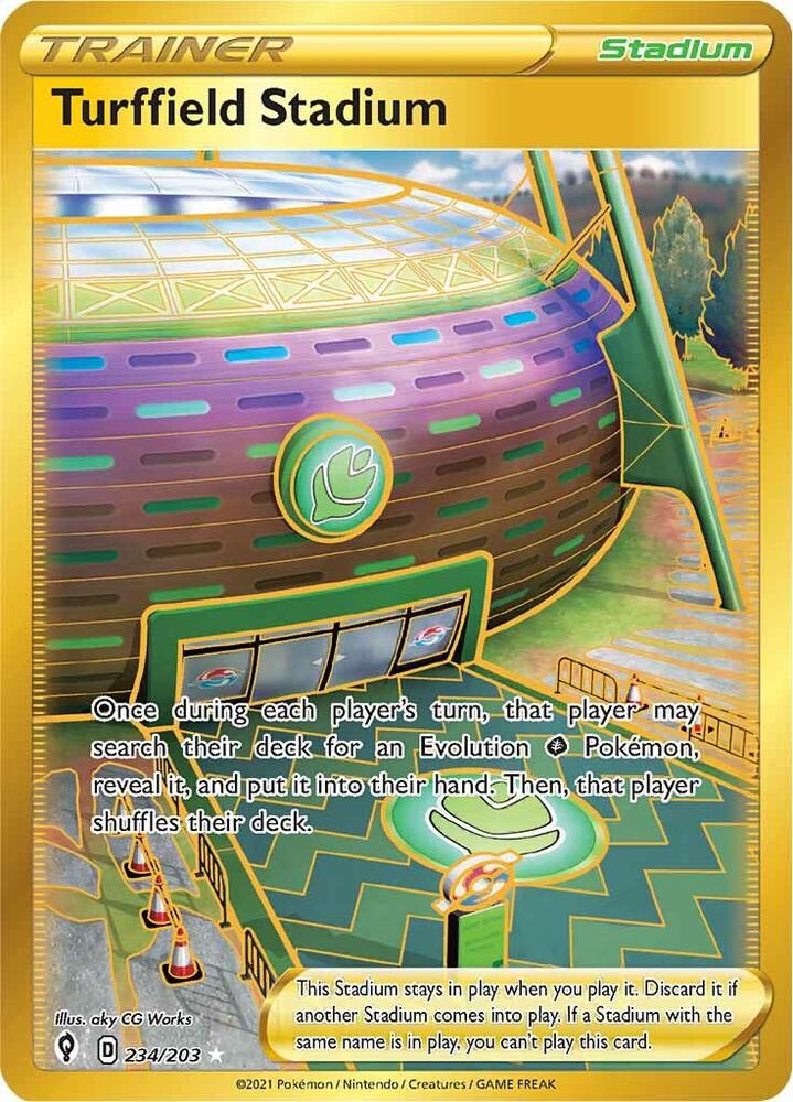 Turffield Stadium (Secret) #234/203 - SWSH07: Evolving Skies - Near Mint