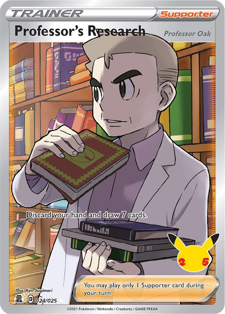 Professor's Research (Full Art) #024/025 - Celebrations - Near Mint