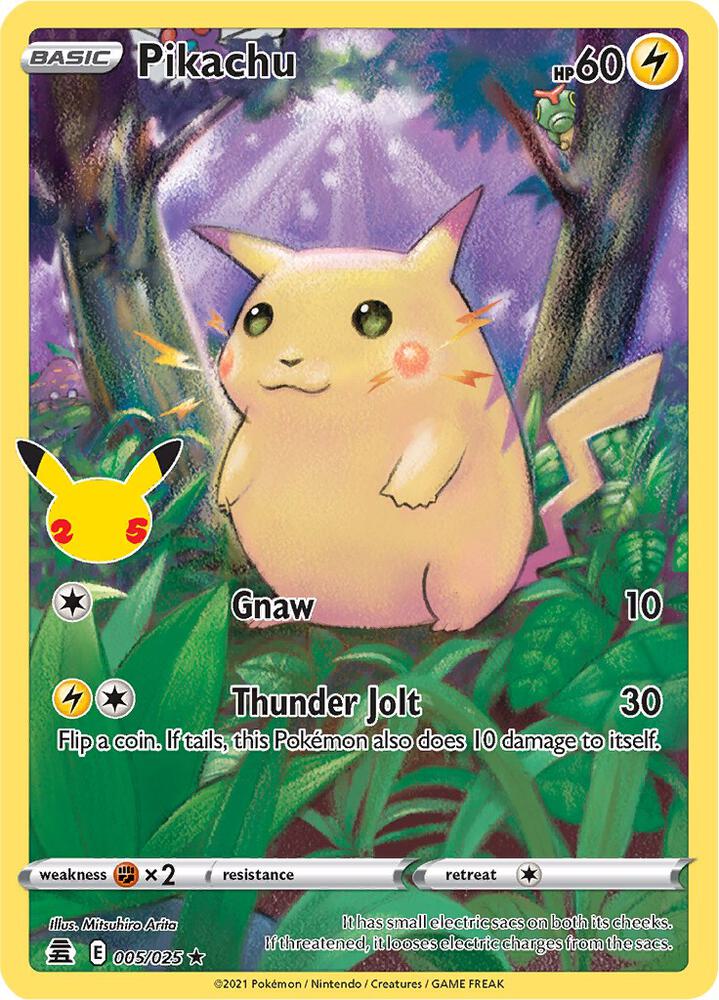 Pikachu #005/025 - Celebrations - Near Mint