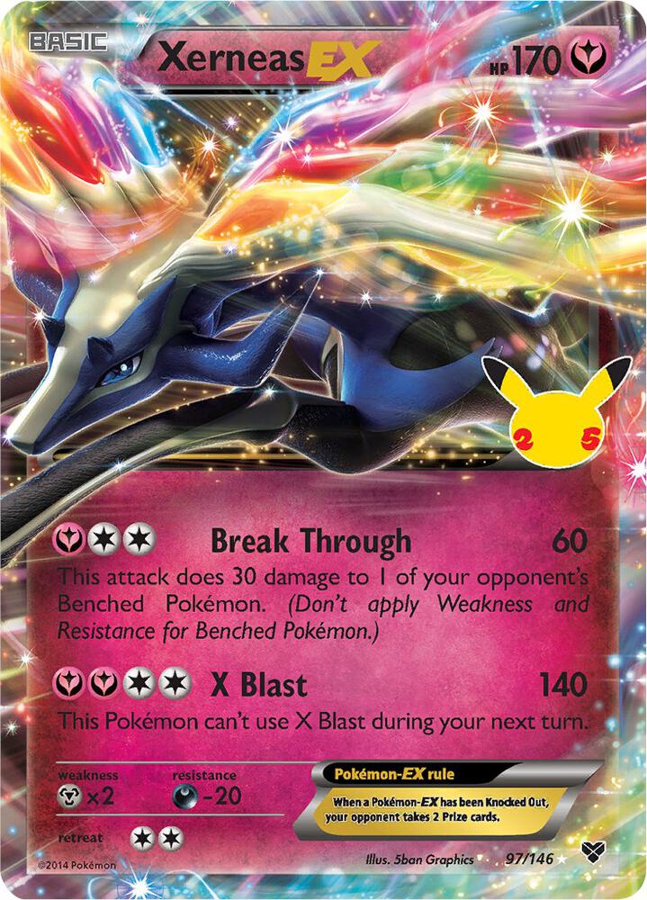 Xerneas EX #97/146 - Celebrations: Classic Collection - Near Mint