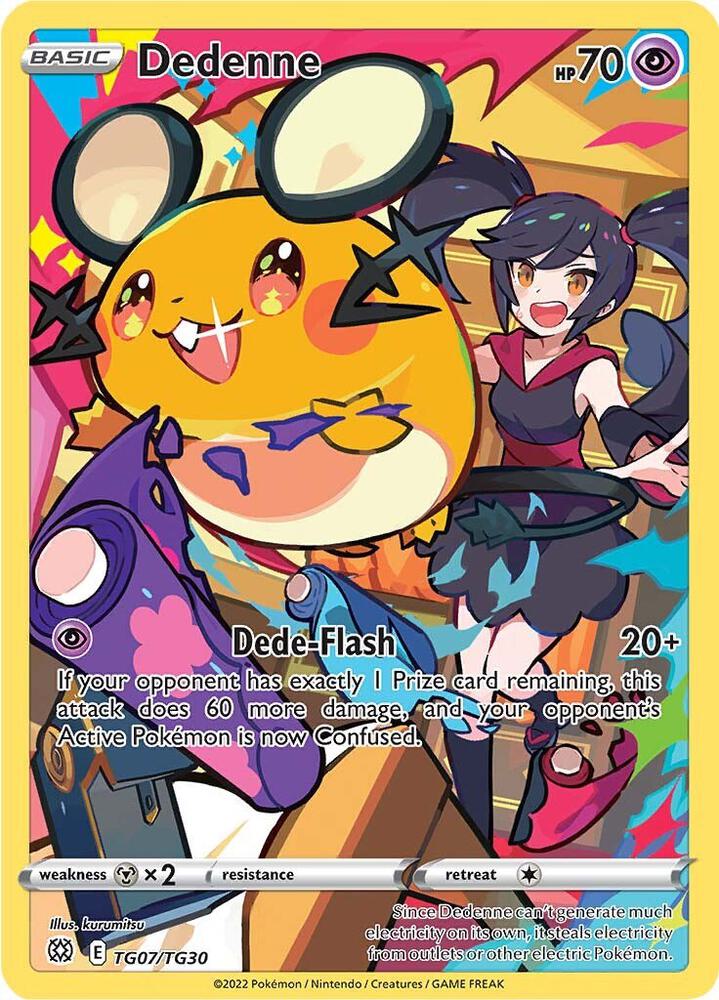 Dedenne #TG07/TG30 - SWSH09: Brilliant Stars Trainer Gallery - Near Mint