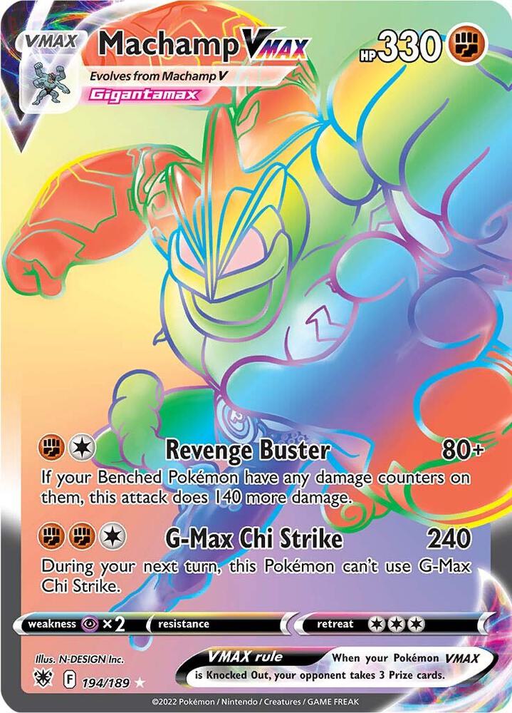 Machamp VMAX (Secret) #194/189 - SWSH10: Astral Radiance - Near Mint