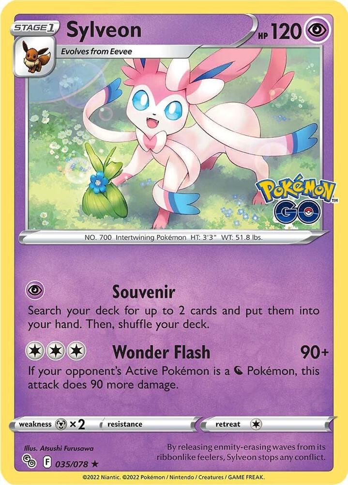 Sylveon #035/078 - Pokemon GO - Near Mint