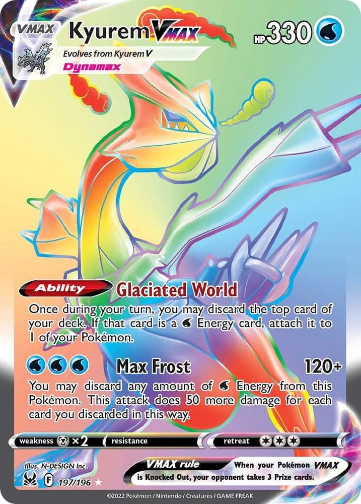 Kyurem VMAX (Secret) #197/196 - SWSH11: Lost Origin - Near Mint