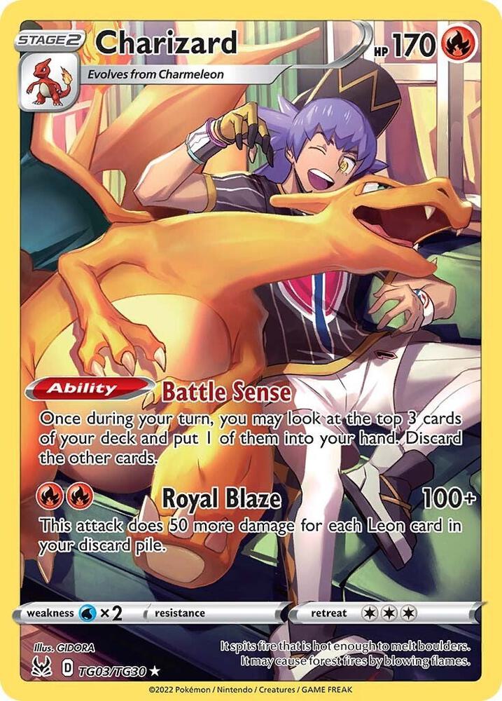 Charizard #TG03/TG30 - SWSH11: Lost Origin Trainer Gallery - Near Mint