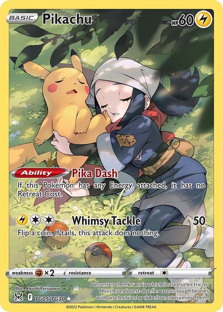 Pikachu #TG05/TG30 - SWSH11: Lost Origin Trainer Gallery - Near Mint