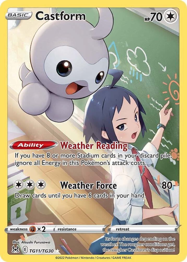 Castform #TG11/TG30 - SWSH11: Lost Origin Trainer Gallery - Near Mint