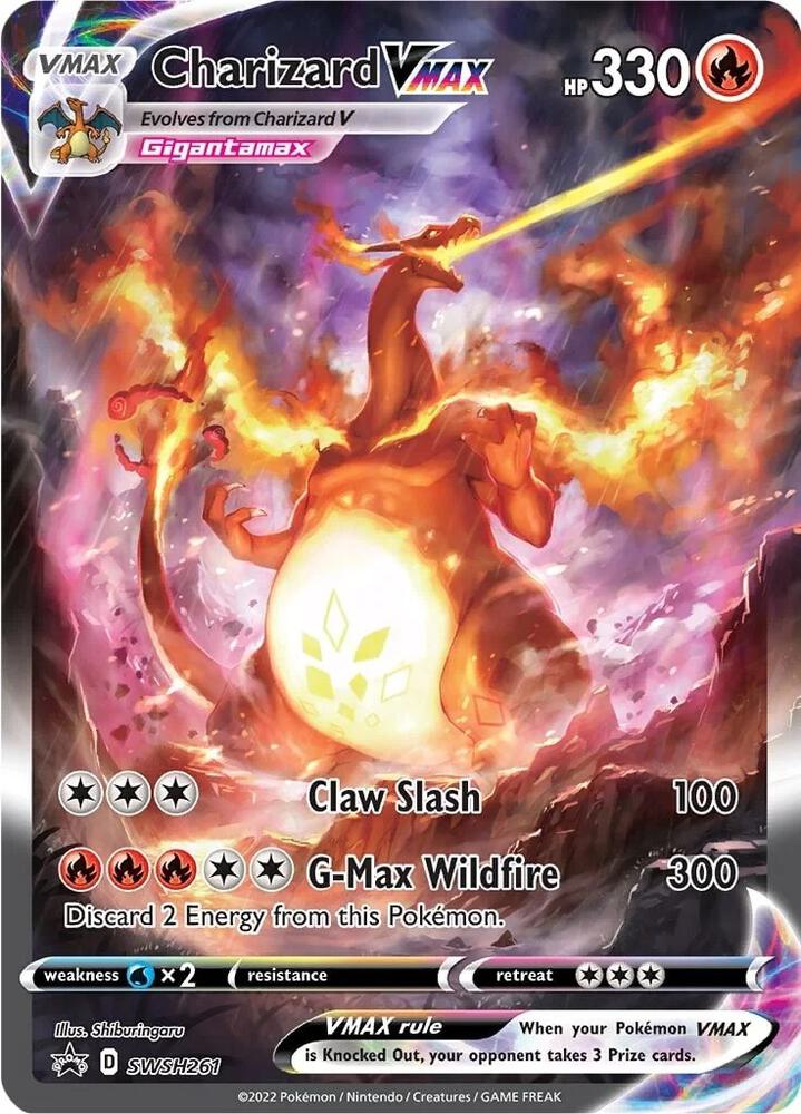 Charizard VMAX #SWSH261 - SWSH: Sword & Shield Promo Cards - PSA 9