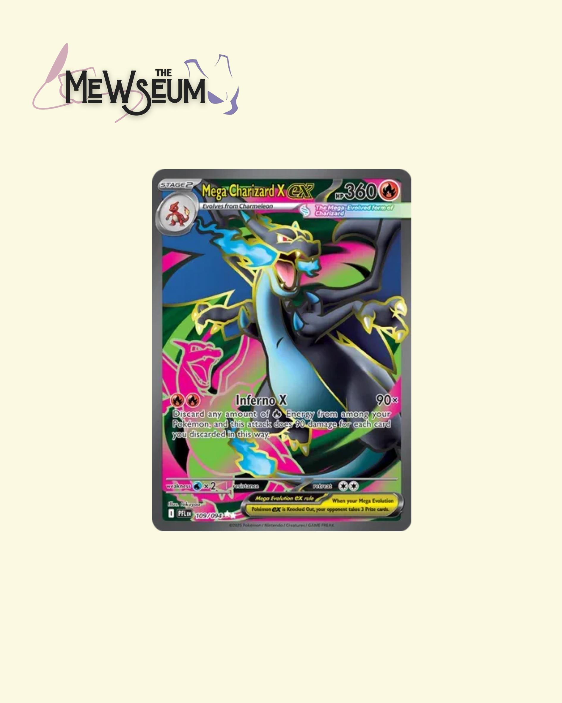 Mega Charizard X ex - 109/094 - ME02: Phantasmal Flames (PFL) ME02: Phantasmal Flames