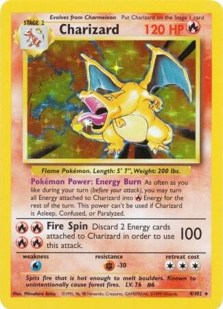 Charizard #004/102 - Base Set - Lightly Played