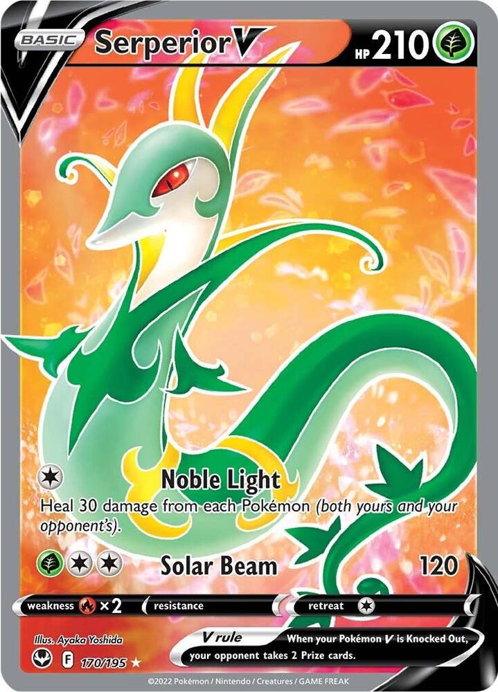 Serperior V (Full Art) #170/195 - SWSH12: Silver Tempest - Near Mint