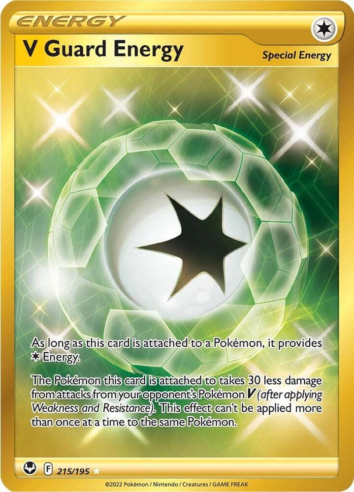 V Guard Energy (Secret) #215/195 - SWSH12: Silver Tempest - Near Mint