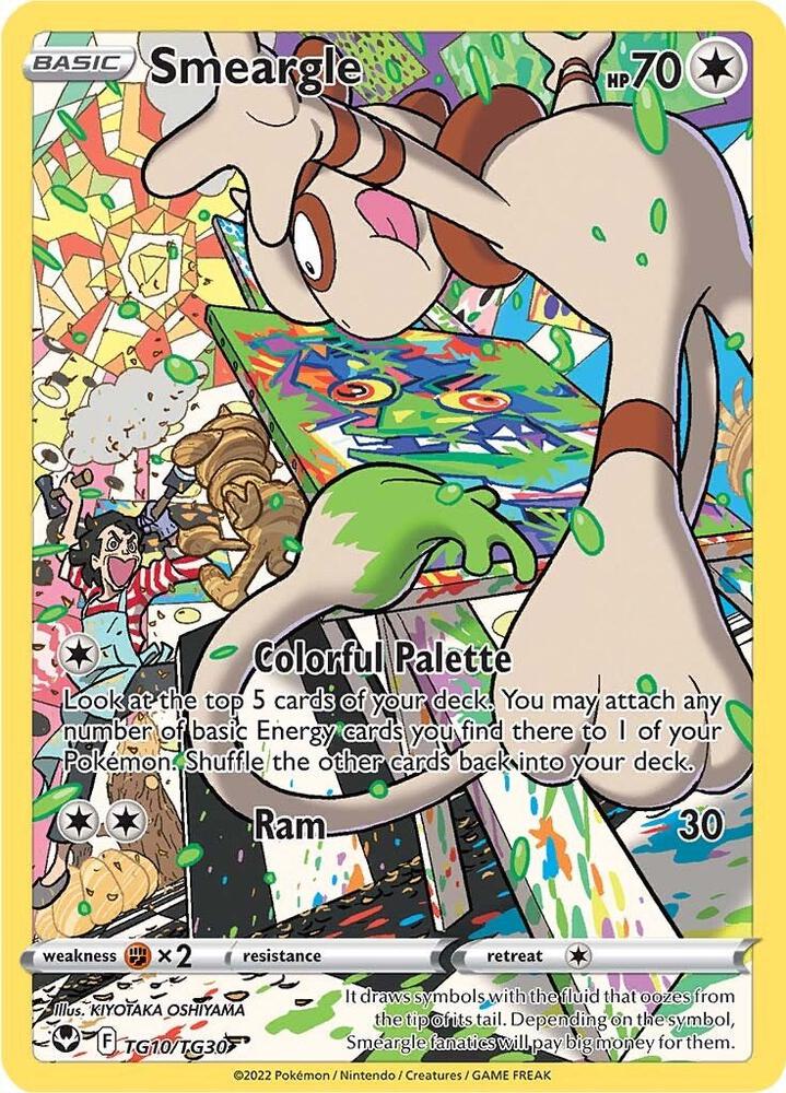 Smeargle #TG10/TG30 - SWSH12: Silver Tempest Trainer Gallery - Near Mint