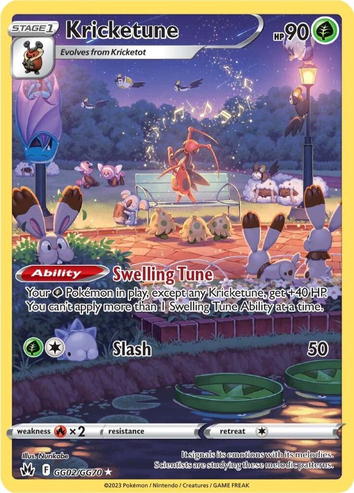 Kricketune #GG02/GG70 - Crown Zenith: Galarian Gallery - Near Mint