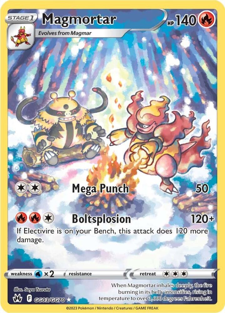 Magmortar #GG03/GG70 - Crown Zenith: Galarian Gallery - Near Mint