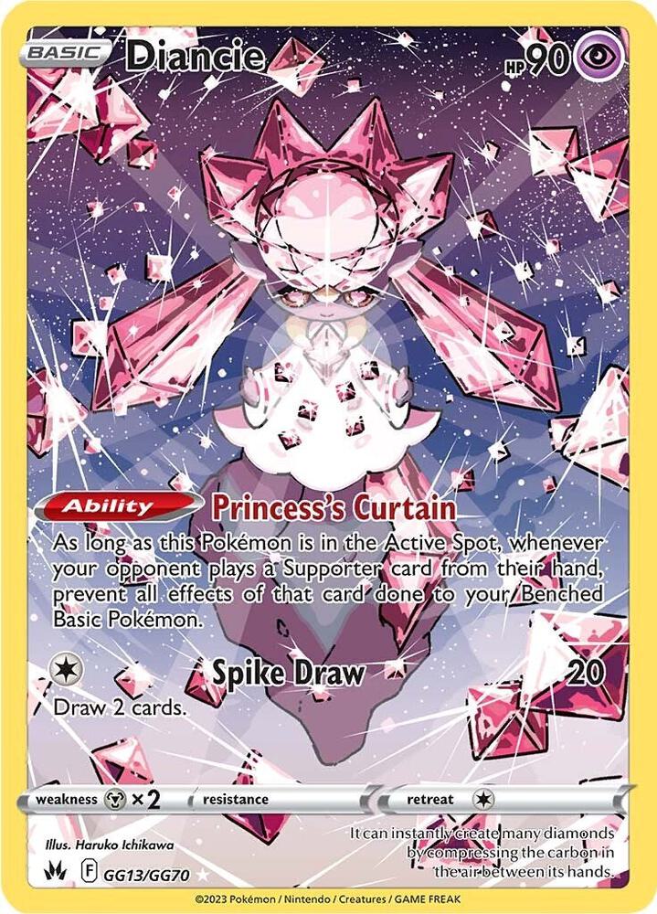 Diancie #GG13/GG70 - Crown Zenith: Galarian Gallery - Near Mint