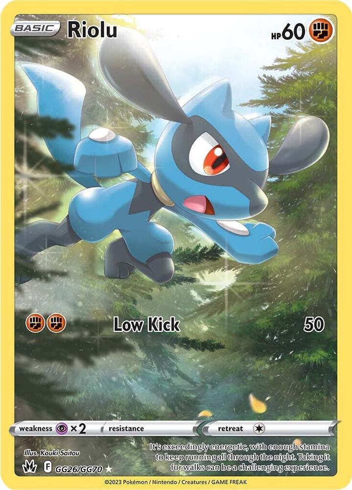 Riolu #GG26/GG70 - Crown Zenith: Galarian Gallery - Near Mint