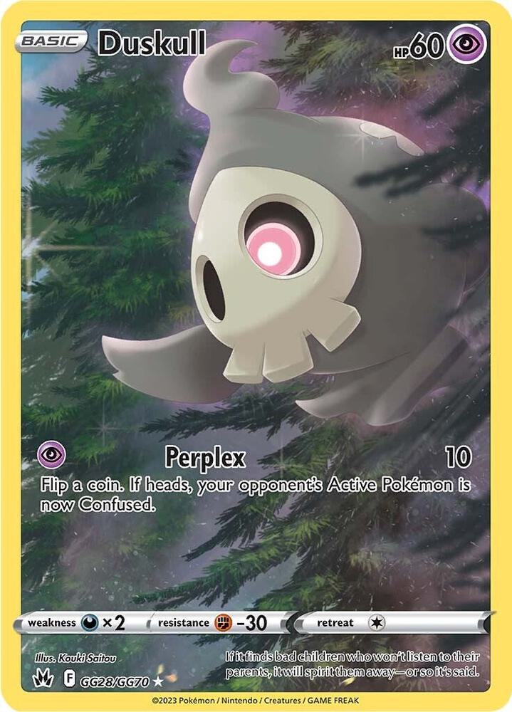Duskull #GG28/GG70 - Crown Zenith: Galarian Gallery - Near Mint