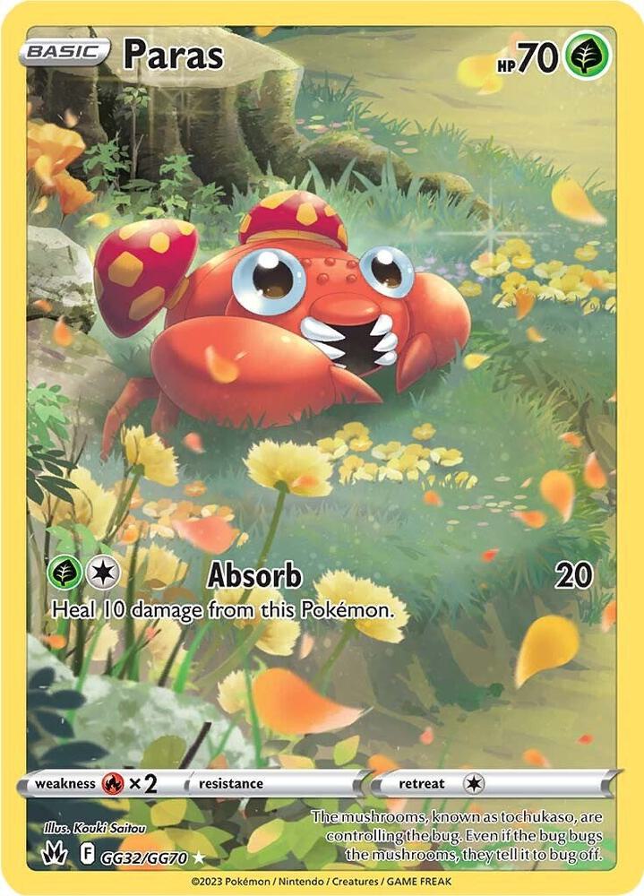 Paras #GG32/GG70 - Crown Zenith: Galarian Gallery - Near Mint