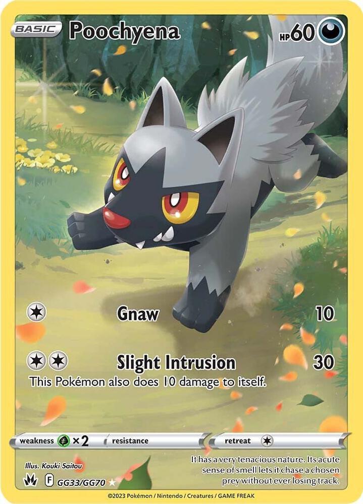 Poochyena #GG33/GG70 - Crown Zenith: Galarian Gallery - Near Mint