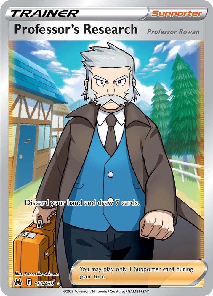 Professor's Research (Full Art) #150/159 - Crown Zenith - Near Mint