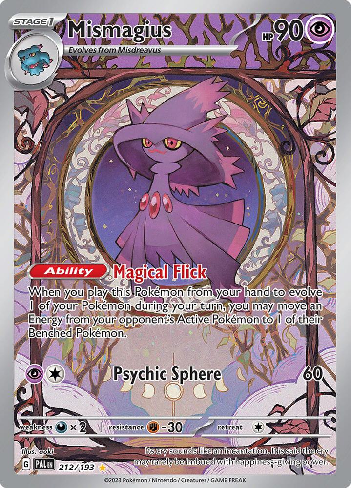 Mismagius #212/193 - SV02: Paldea Evolved - Near Mint