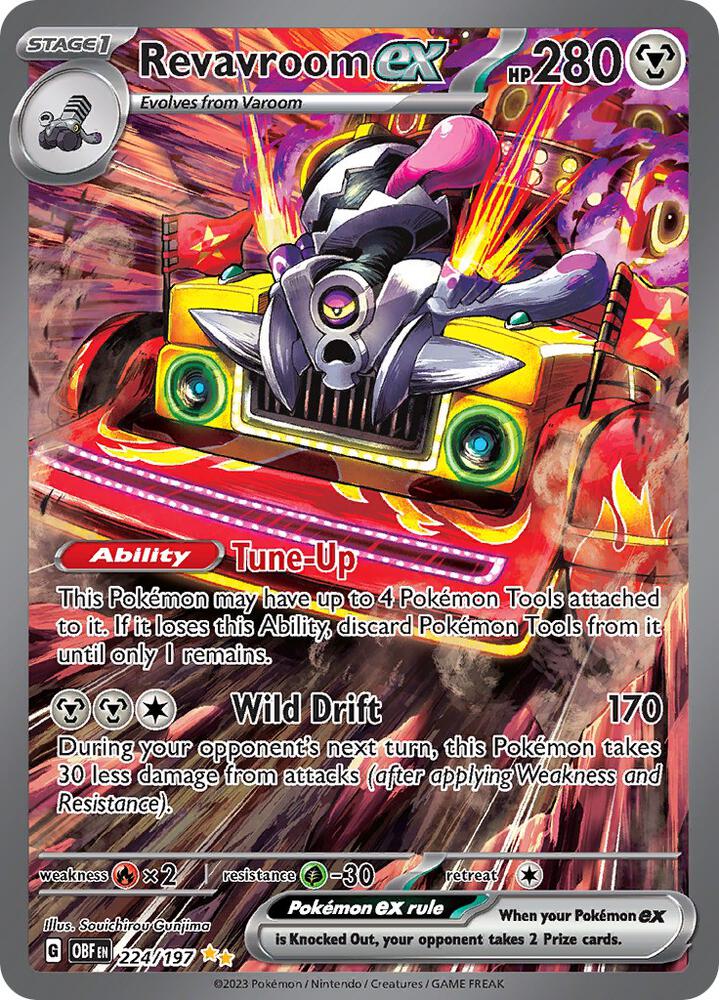 Revavroom ex #224/197 - SV03: Obsidian Flames - Near Mint
