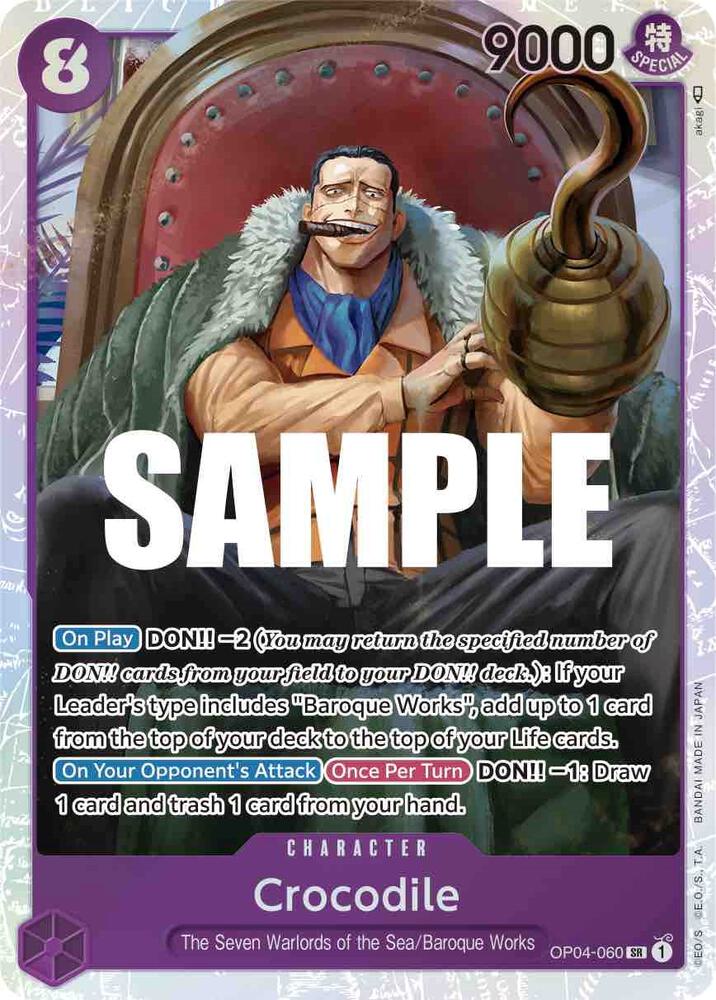 Crocodile #OP04-060 - Kingdoms of Intrigue - Near Mint