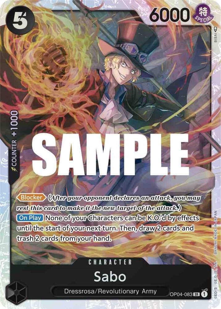 Sabo #OP04-083 - Kingdoms of Intrigue - Near Mint