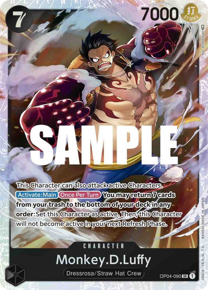 Monkey.D.Luffy #OP04-090 - Kingdoms of Intrigue - Near Mint