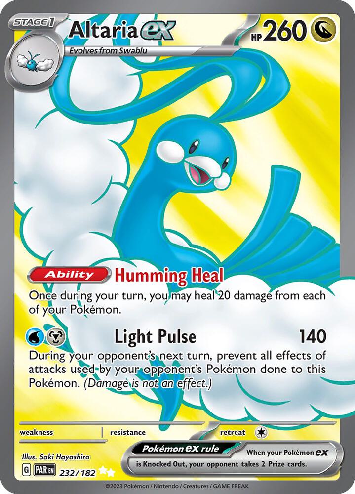 Altaria ex #232/182 - SV04: Paradox Rift - Near Mint