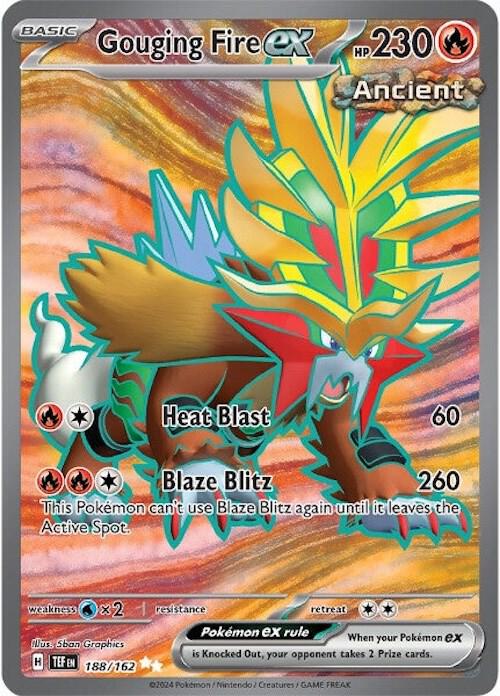 Gouging ex #188/162 - SV05: Temporal Forces - Near Mint