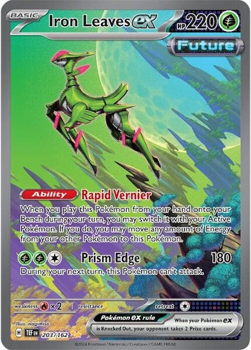 Iron Leaves ex #203/162 - SV05: Temporal Forces - Near Mint