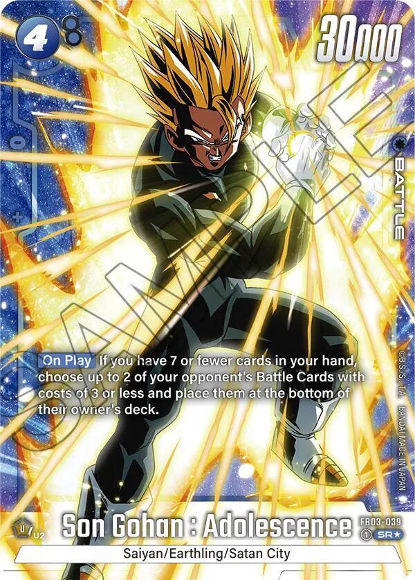 Son Gohan : Adolescence (Alternate Art) #FB03-039 - Raging Roar - Near Mint