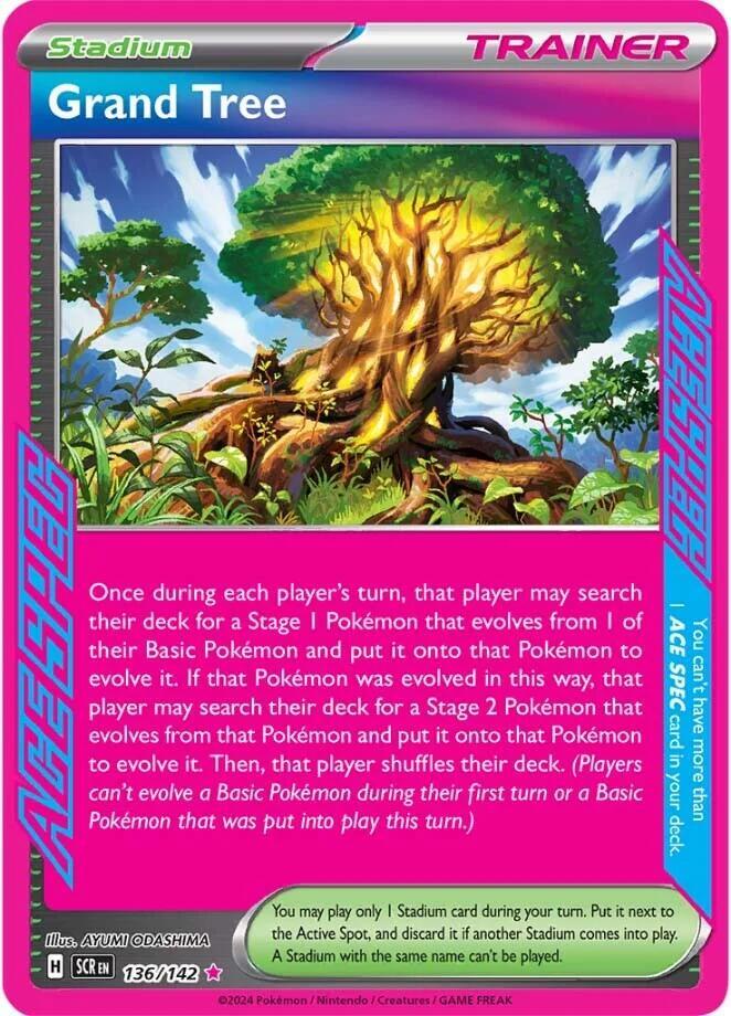Grand Tree #136/142 - SV07: Stellar Crown - Near Mint