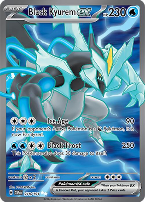 Black Kyurem ex #218/191 - SV08: Surging Sparks - Near Mint
