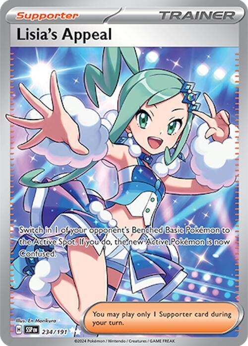Lisia's Appeal #234/191 - SV08: Surging Sparks - Near Mint