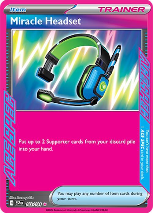 Miracle Headset #183/191 - SV08: Surging Sparks - Near Mint